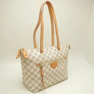Louis Vuitton Azur Rose White Damier Tote Iena Ballerine Bag Pink